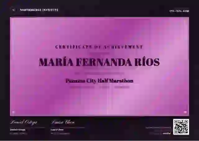 Award Plaque Fuchsia sports certificate template