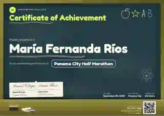 Chalkboard Lime sports certificate template