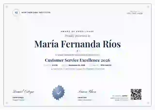 Classic Seal Navy awards and achievement certificate template