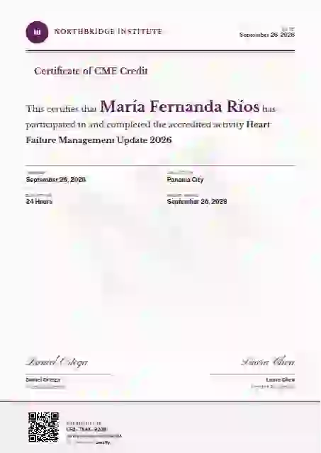 Constancia Letter Fuchsia healthcare and cme certificate template