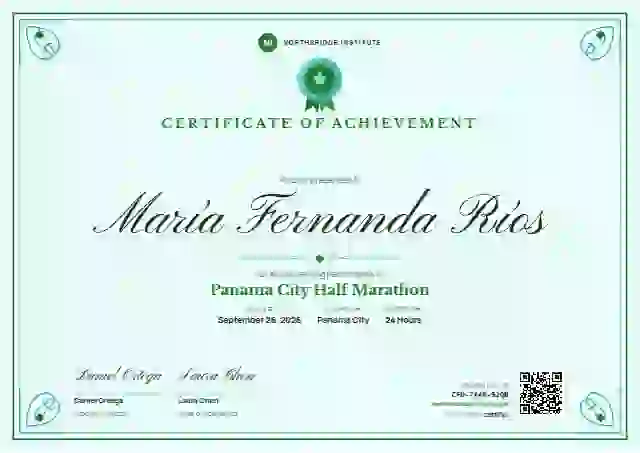 Diploma de Honor Meadow sports certificate template
