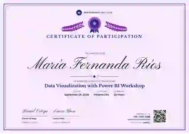 Diploma de Honor Ultramarine webinar and workshop certificate template