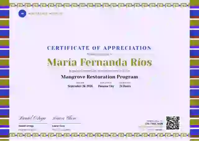 Greca Folk Soft Lime volunteer appreciation certificate template