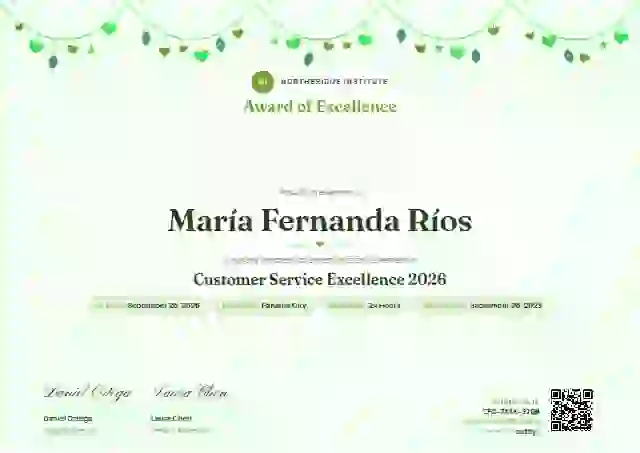 Plantilla de certificado Heart Garland Lime de premios y logros