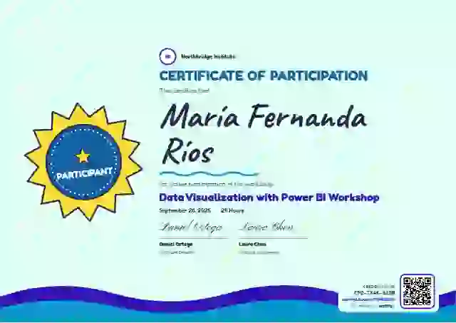 Kids Achievement Azure webinar and workshop certificate template