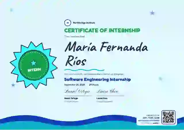 Kids Achievement Jade internship certificate template