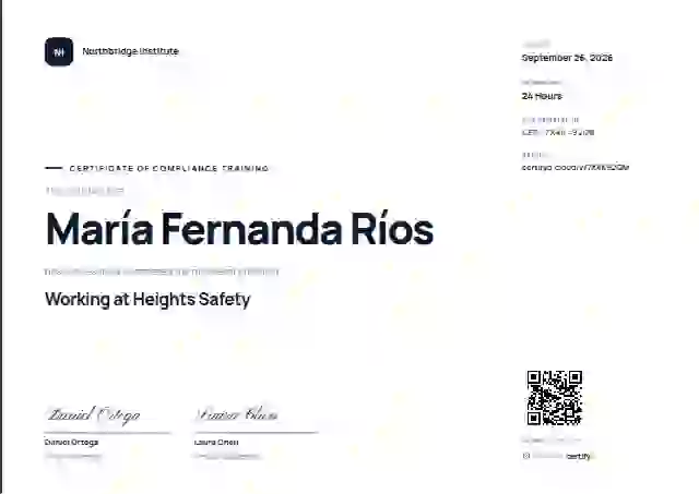 Modern Minimal Graphite compliance and safety certificate template