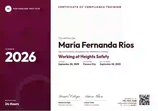 Plantilla de certificado Level Ladder Raspberry de cumplimiento y seguridad