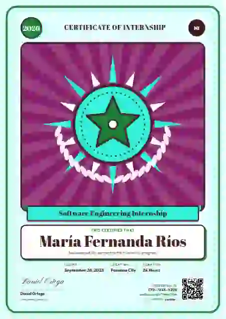 Loteria Card Meadow internship certificate template