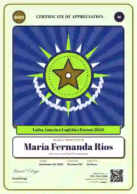 Plantilla de certificado Loteria Card Marigold de ponente de conferencia