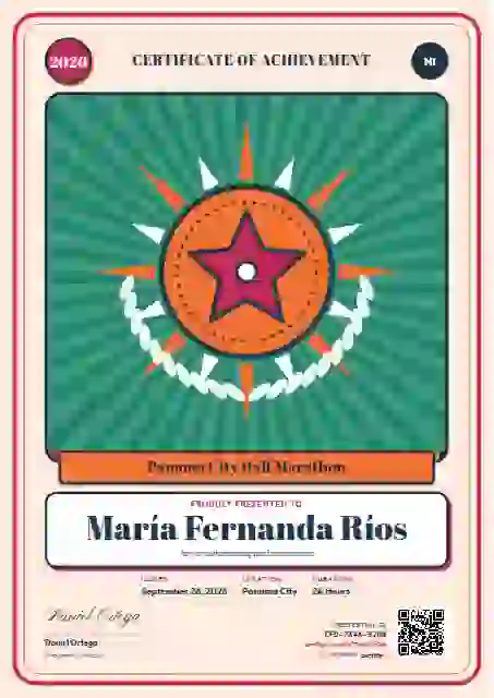 Loteria Card Ruby sports certificate template