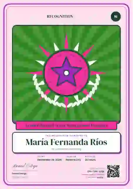 Loteria Card Orchid latin america certificate template