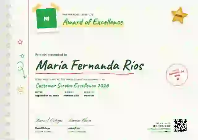 Plantilla de certificado Notebook Page Meadow de premios y logros