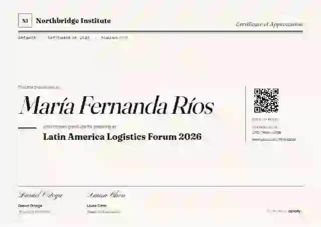 Editorial Serif Forest conference speaker certificate template