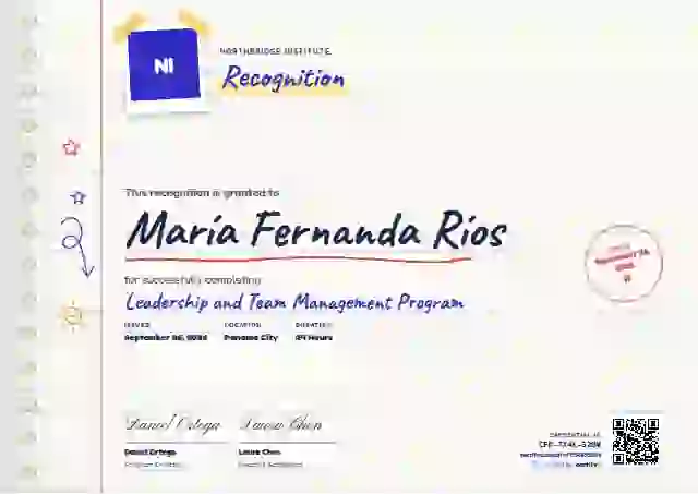 Notebook Page Ultramarine latin america certificate template
