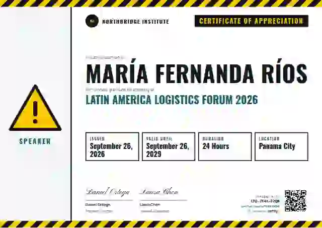 Safety Card Lagoon conference speaker certificate template