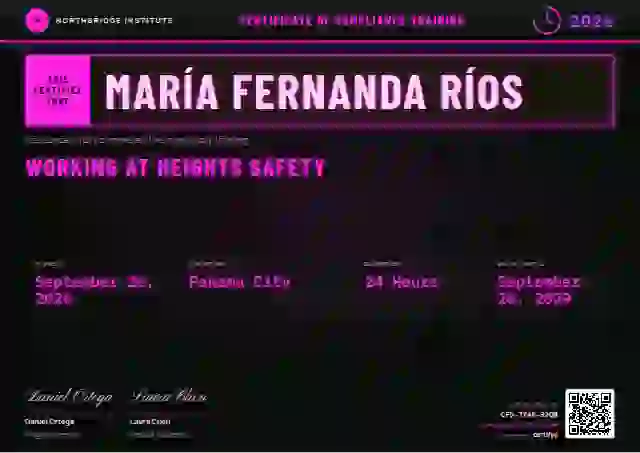 Scoreboard Fuchsia compliance and safety certificate template