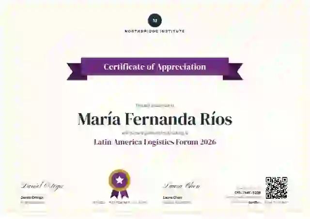 Ribbon Banner Plum conference speaker certificate template