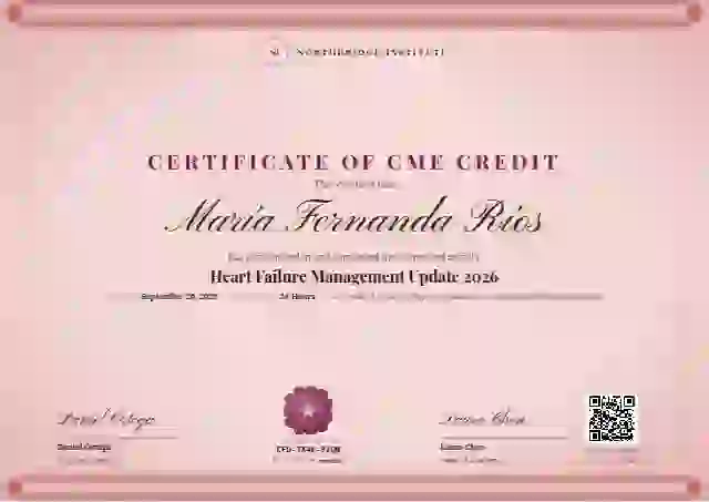 Scroll Parchment Raspberry healthcare and cme certificate template