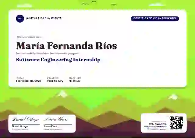 Sol Mural Ultramarine internship certificate template
