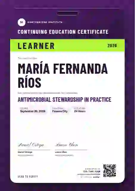 Plantilla de certificado Speaker Pass Orchid de educación continua