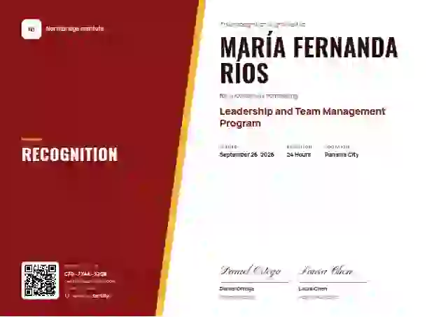 Split Panel Scarlet latin america certificate template
