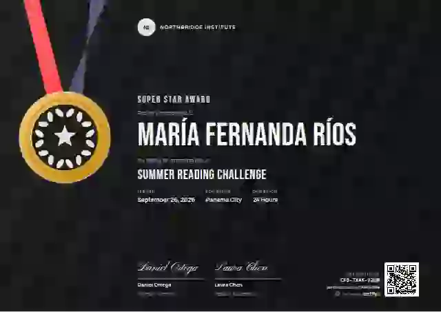Sports Medal Ultramarine school and kids certificate template