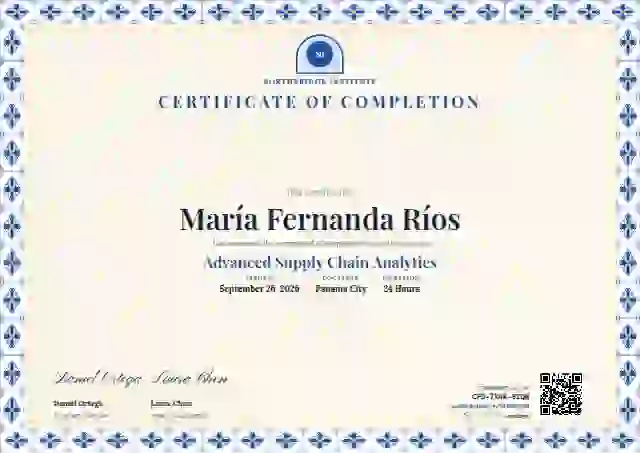 Talavera Frame Sapphire course completion certificate template