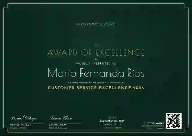 Art Deco Emerald awards and achievement certificate template