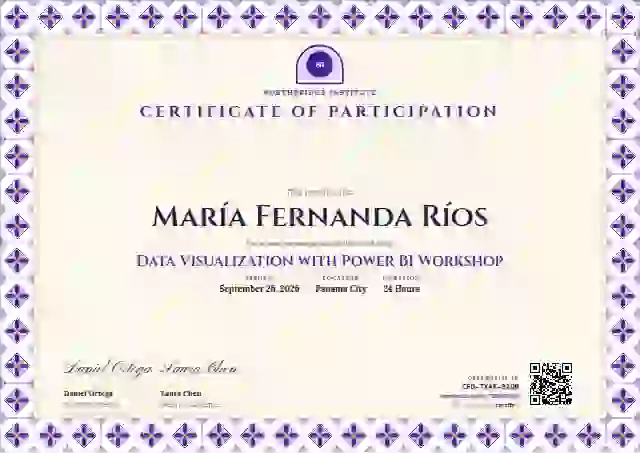 Talavera Frame Violet webinar and workshop certificate template