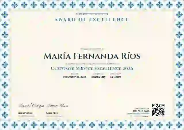 Plantilla de certificado Talavera Frame Cerulean de premios y logros