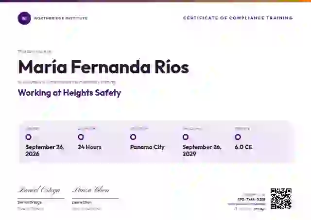 Training Timeline Amethyst compliance and safety certificate template