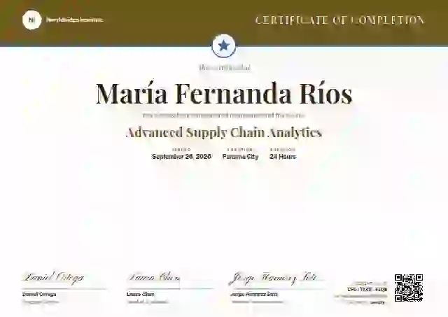 Triple Signature Marigold course completion certificate template
