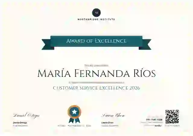 Plantilla de certificado Ribbon Banner Teal Soft de premios y logros